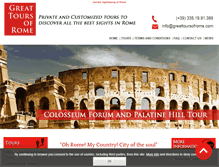 Tablet Screenshot of greattoursofrome.com